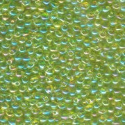 Miyuki Tropfen Perlen 2,8mm 0258 transparent rainbow Lime Green 9gr.
